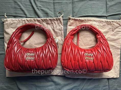 miu miu original vs fake|how to identify miu miou bags.